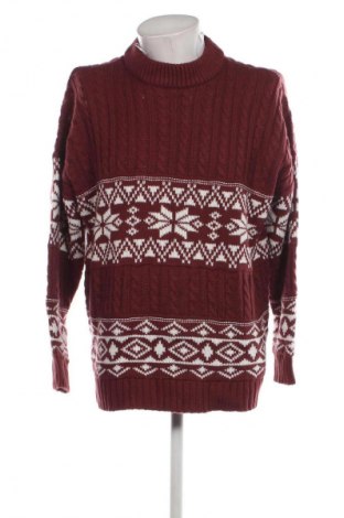 Herrenpullover John Baner, Größe M, Farbe Rot, Preis € 7,49