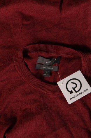 Herrenpullover Marks & Spencer, Größe S, Farbe Rot, Preis 7,99 €