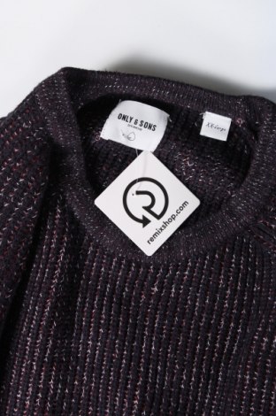 Herrenpullover Only & Sons, Größe XXL, Farbe Lila, Preis € 6,99