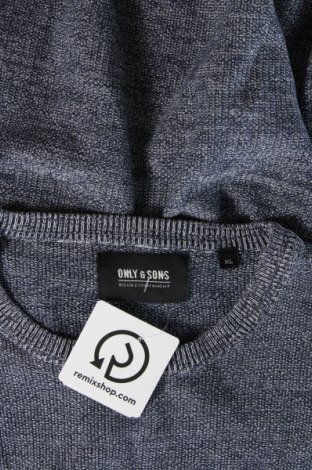 Herrenpullover Only & Sons, Größe XL, Farbe Blau, Preis 9,49 €