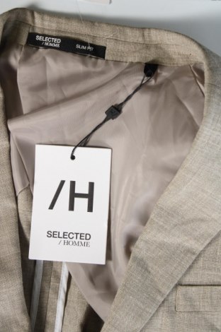 Herren Sakko Selected Homme, Größe XL, Farbe Beige, Preis € 104,99