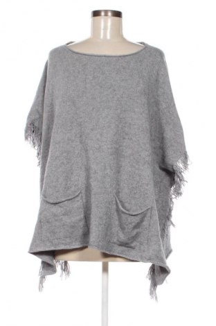 Poncho, Größe L, Farbe Grau, Preis € 9,49