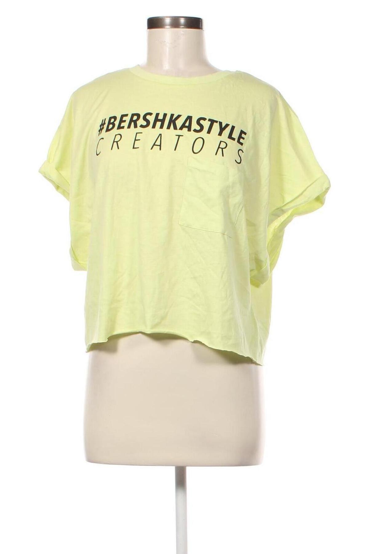 Дамска блуза Bershka, Размер XL, Цвят Зелен, Цена 11,49 лв.