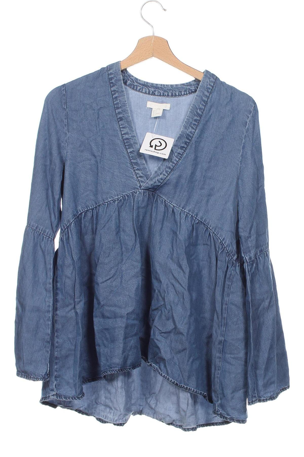 Damen Shirt H&M Conscious Collection, Größe XS, Farbe Blau, Preis € 10,48