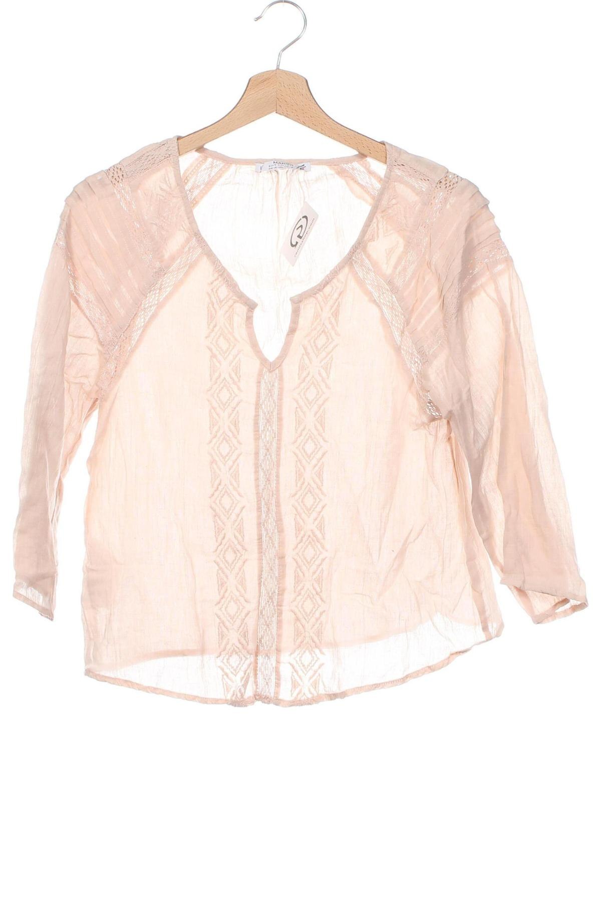 Damen Shirt Mango, Größe XS, Farbe Beige, Preis € 6,49