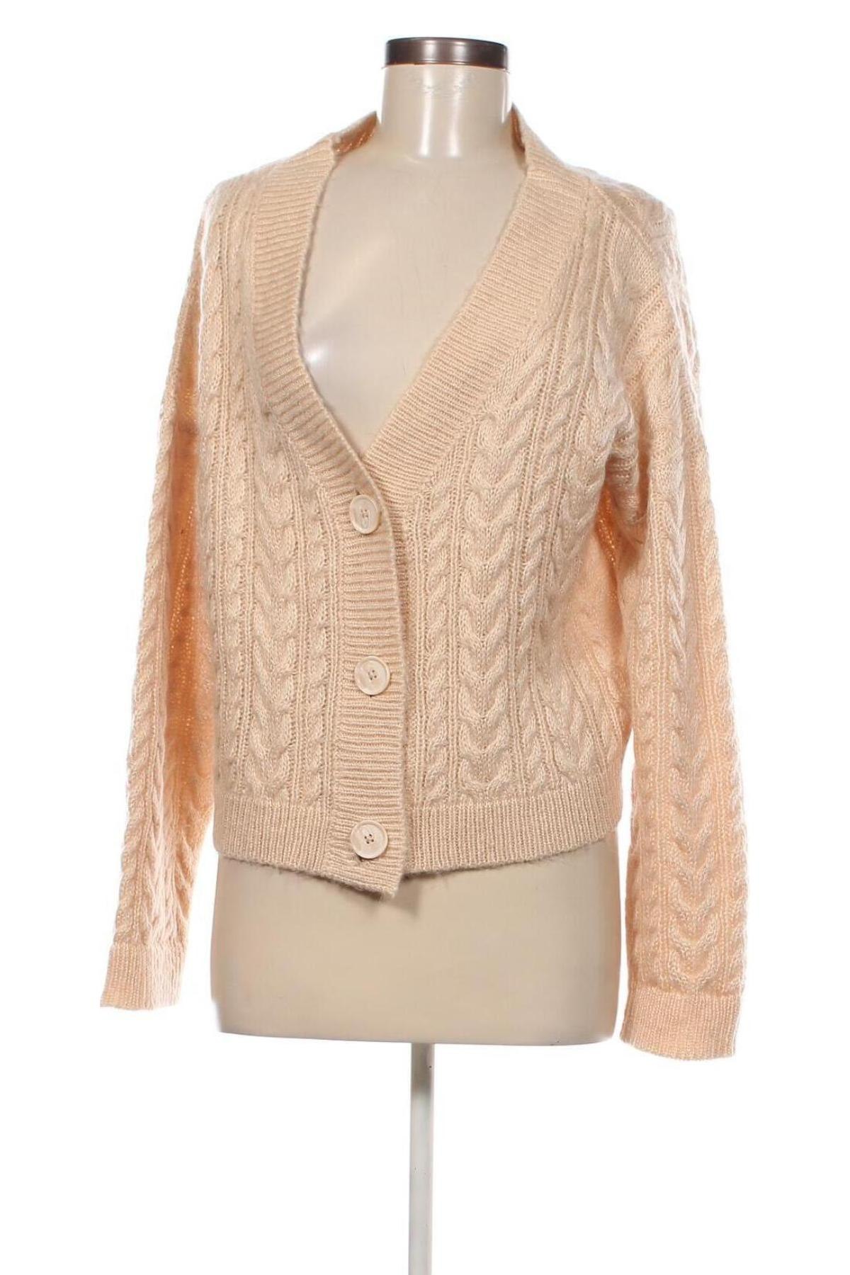 Damen Strickjacke Amisu, Größe M, Farbe Beige, Preis € 8,49