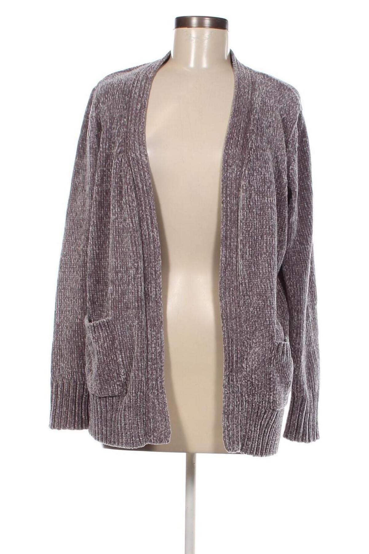 Cardigan de damă Laura Torelli, Mărime M, Culoare Gri, Preț 33,99 Lei