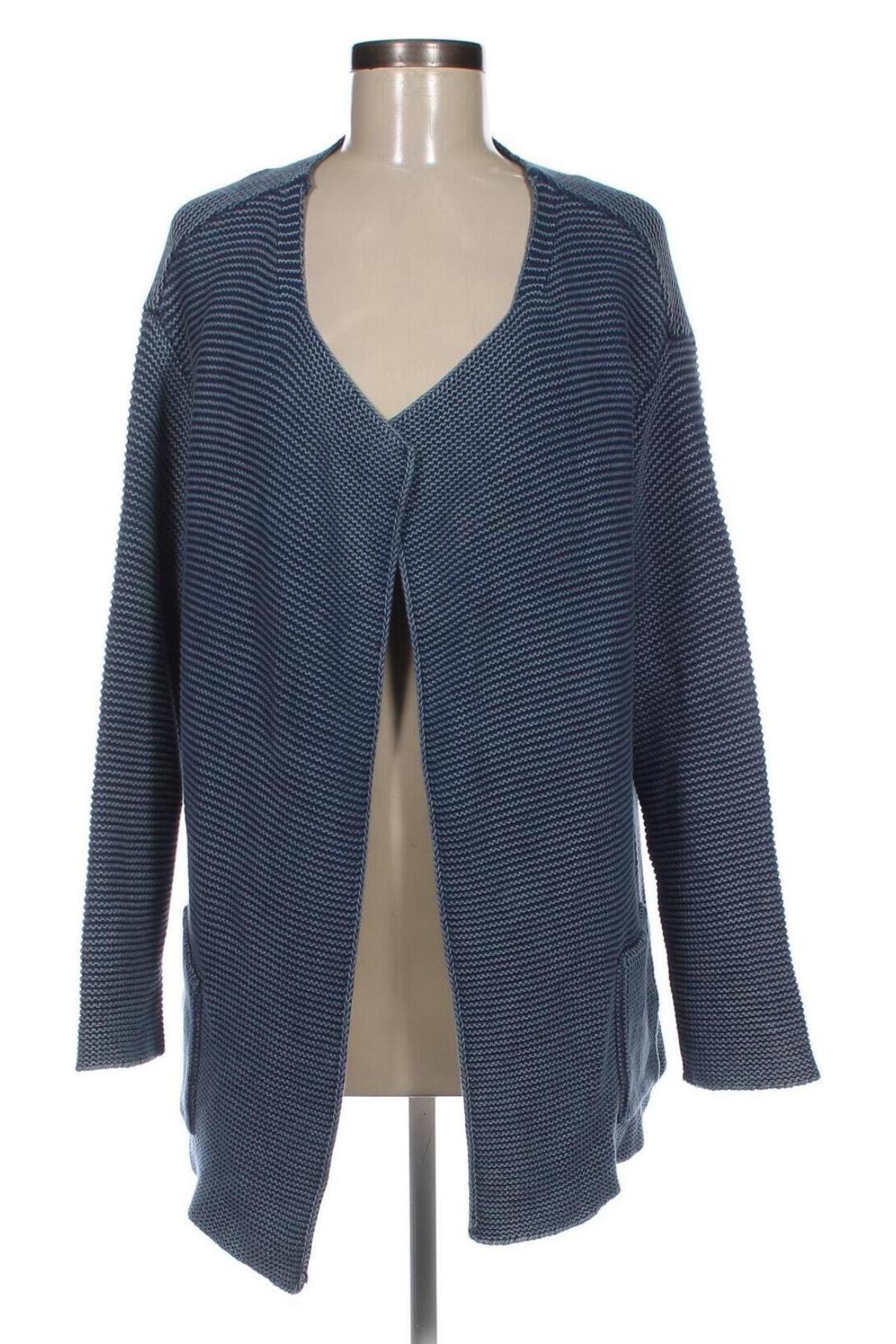 Damen Strickjacke Oui, Größe L, Farbe Blau, Preis 19,99 €