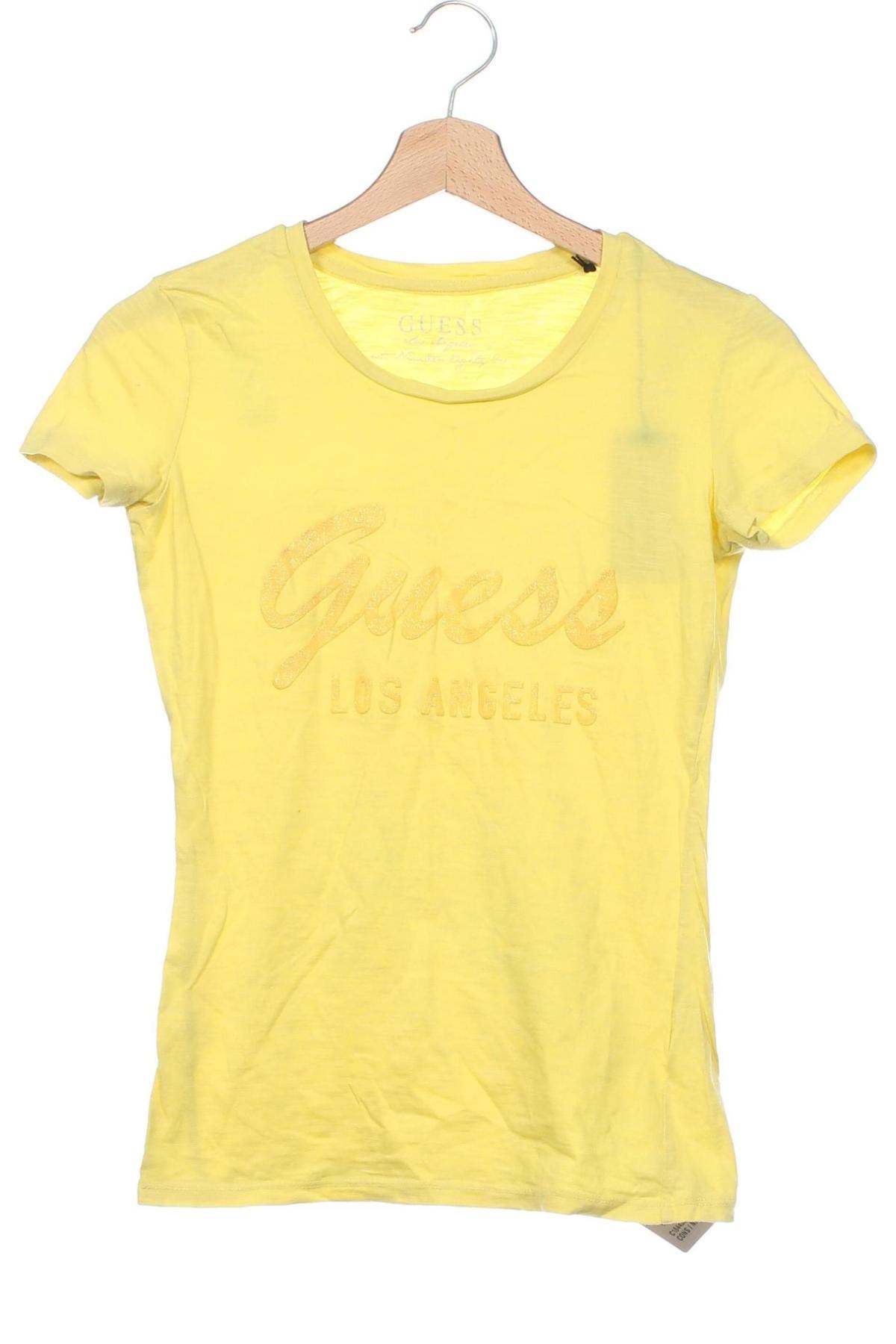 Damen T-Shirt Guess, Größe XS, Farbe Gelb, Preis 36,83 €