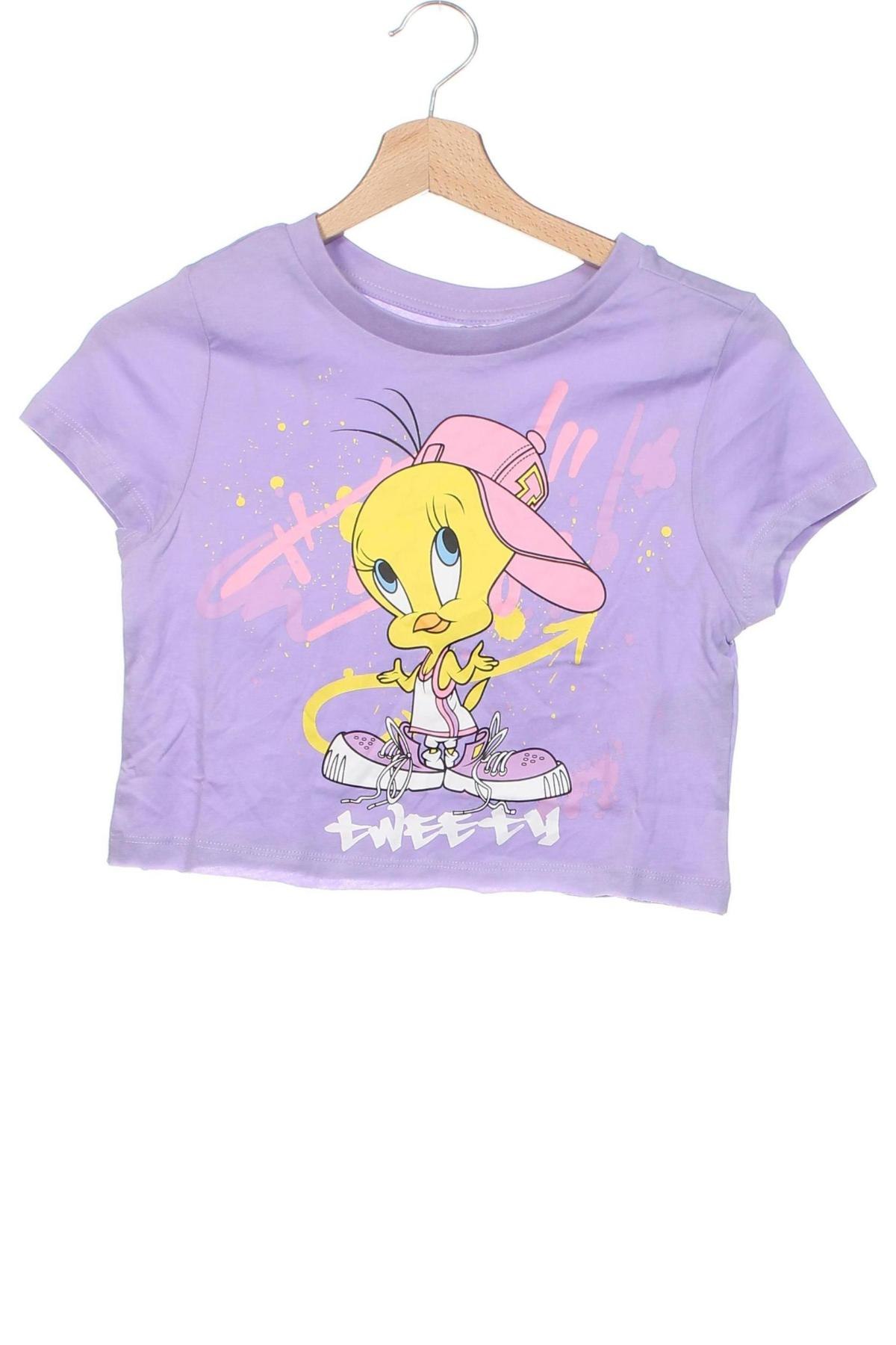 Damski T-shirt Looney Tunes, Rozmiar XS, Kolor Fioletowy, Cena 30,99 zł