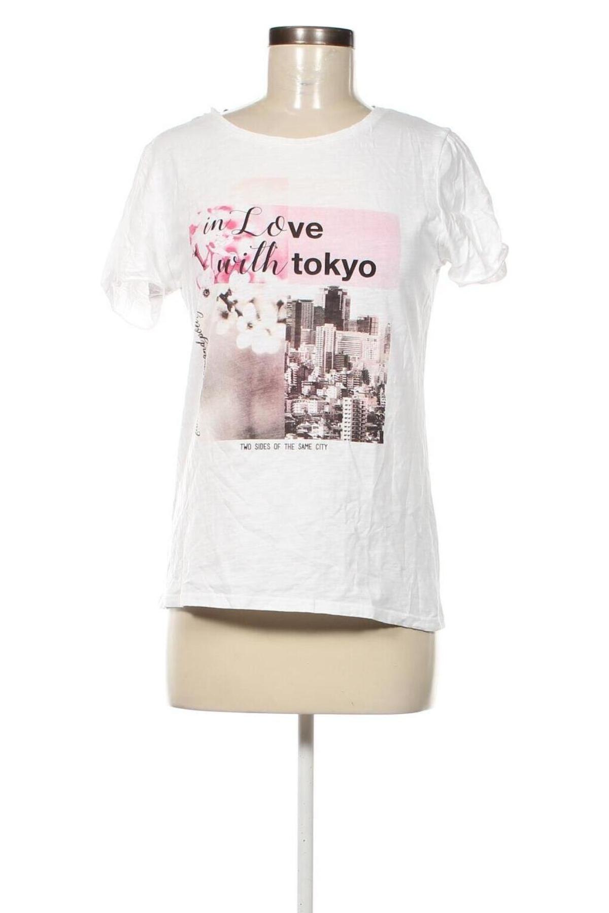 Γυναικείο t-shirt Nice & Chic, Μέγεθος M, Χρώμα Λευκό, Τιμή 5,99 €