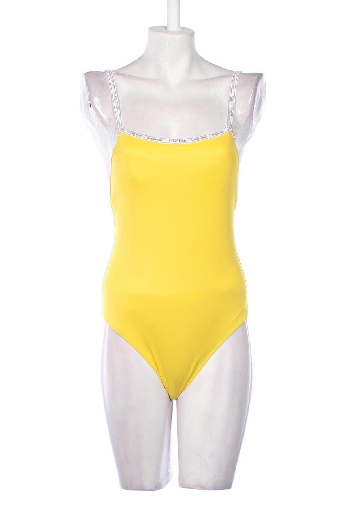 Costum de baie de damă Calvin Klein, Mărime M, Culoare Galben, Preț 513,29 Lei