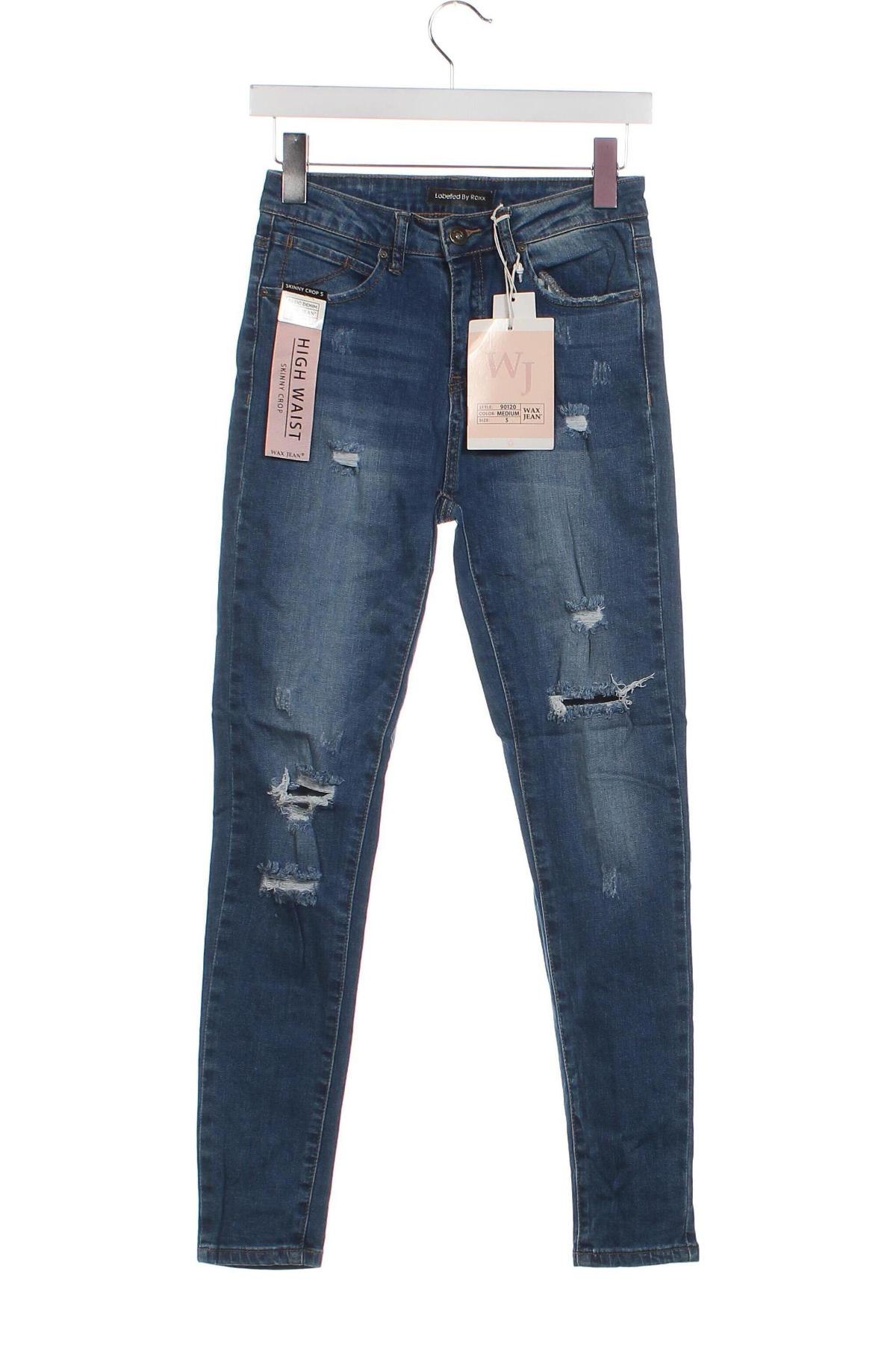 Blugi de femei Wax Jean, Mărime XS, Culoare Albastru, Preț 45,99 Lei