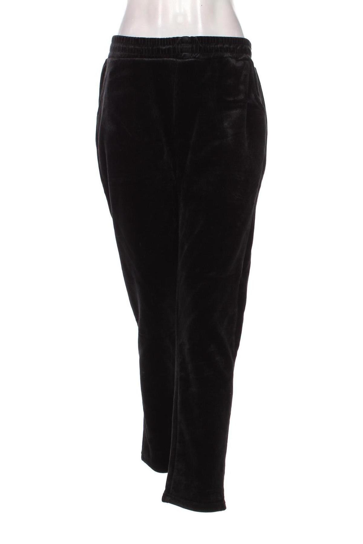 Pantaloni de velvet de femei, Mărime L, Culoare Negru, Preț 45,99 Lei