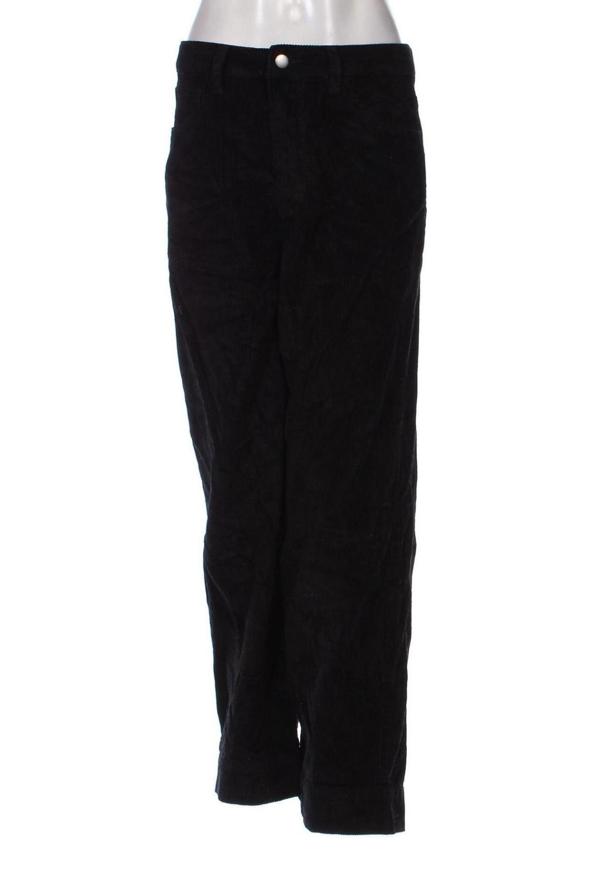 Pantaloni de velvet de femei About You, Mărime M, Culoare Negru, Preț 42,99 Lei