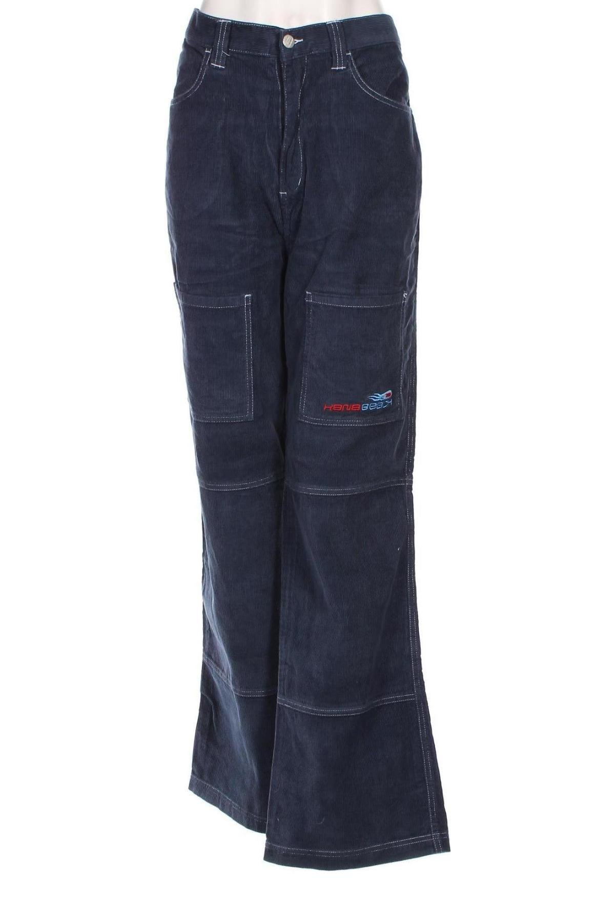 Damen Cordhose Kanabeach, Größe XL, Farbe Blau, Preis 15,79 €