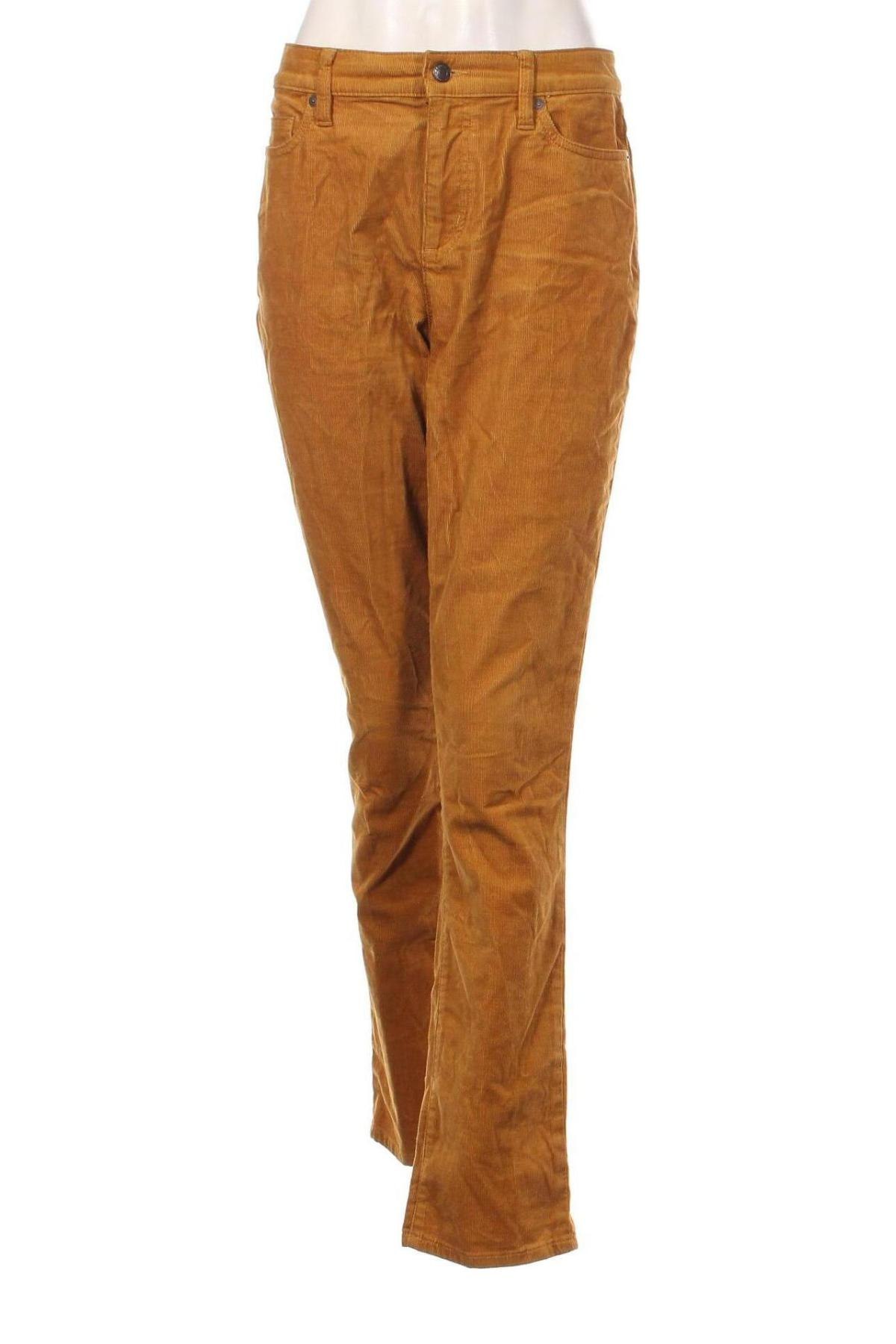 Damen Cordhose Land's End, Größe M, Farbe Gelb, Preis 6,99 €