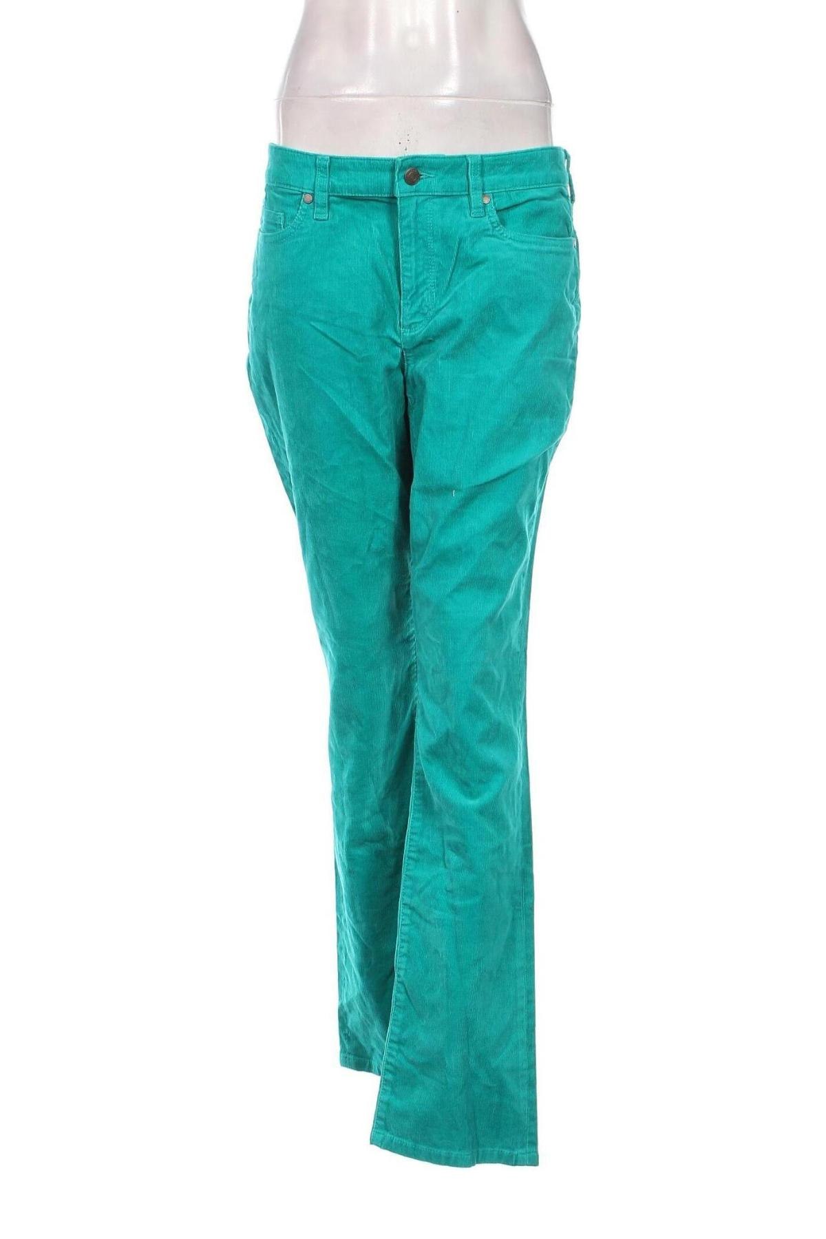 Pantaloni de velvet de femei Land's End, Mărime M, Culoare Verde, Preț 37,99 Lei