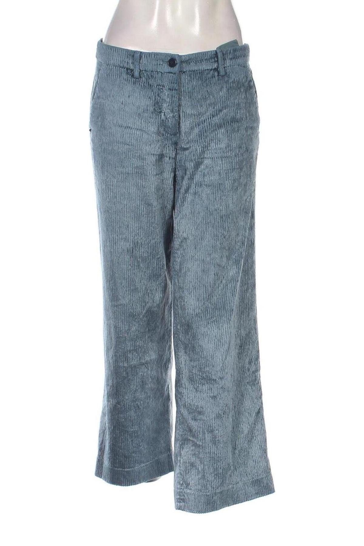 Pantaloni de velvet de femei Mason's, Mărime M, Culoare Albastru, Preț 173,47 Lei