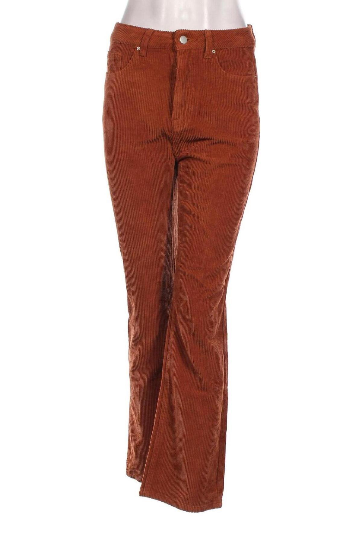 Pantaloni de velvet de femei SHEIN, Mărime S, Culoare Maro, Preț 39,99 Lei