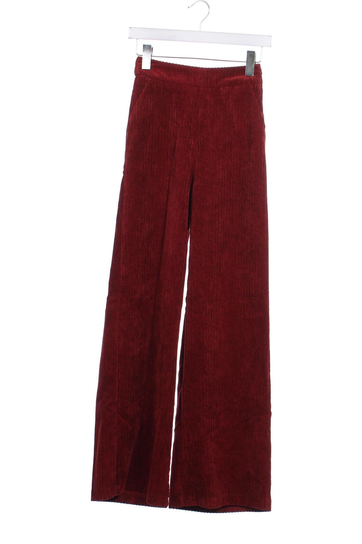 Damen Cordhose Stradivarius, Größe XS, Farbe Rot, Preis € 14,99