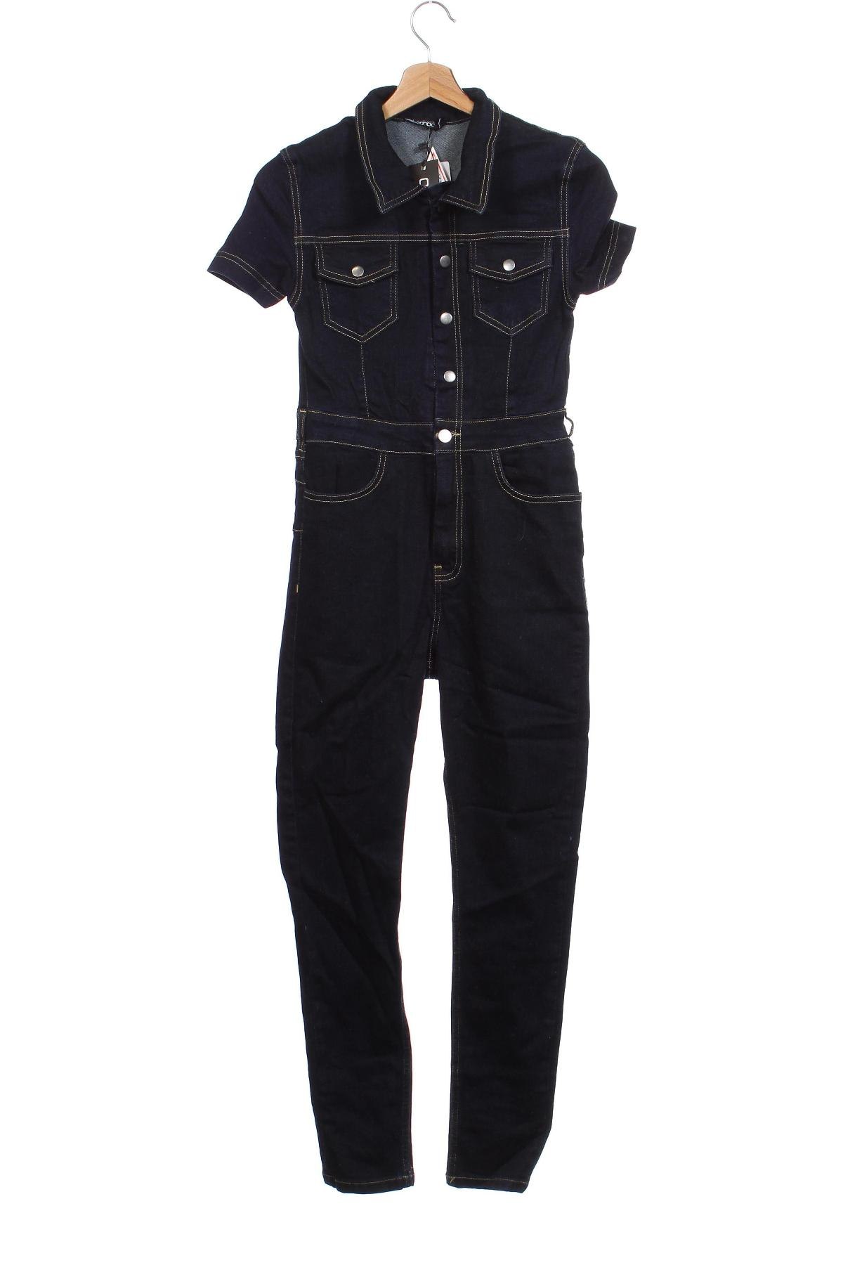 Damen Overall Boohoo, Größe XS, Farbe Blau, Preis 17,99 €