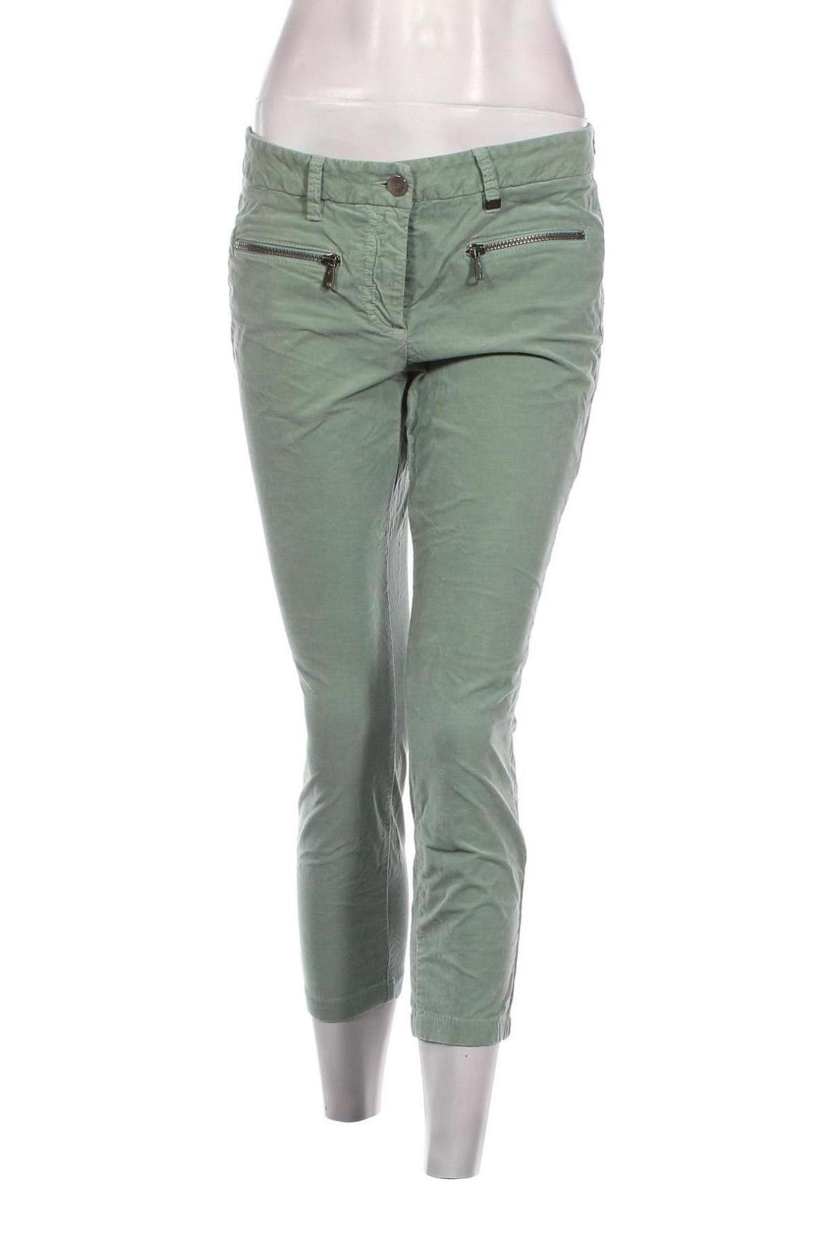 Pantaloni de velvet de femei Luisa Cerano, Mărime M, Culoare Verde, Preț 100,99 Lei