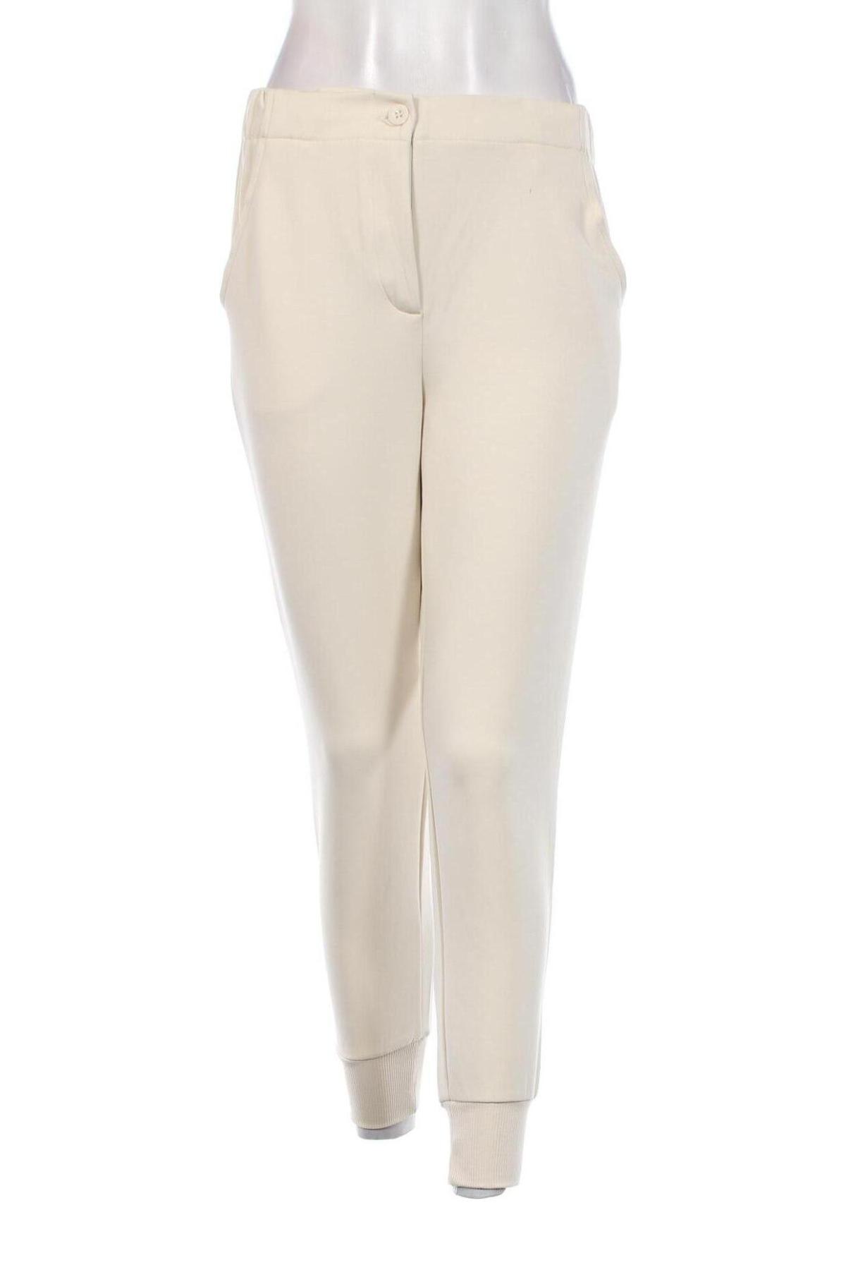 Pantaloni de femei Sisley, Mărime XXS, Culoare Ecru, Preț 513,29 Lei