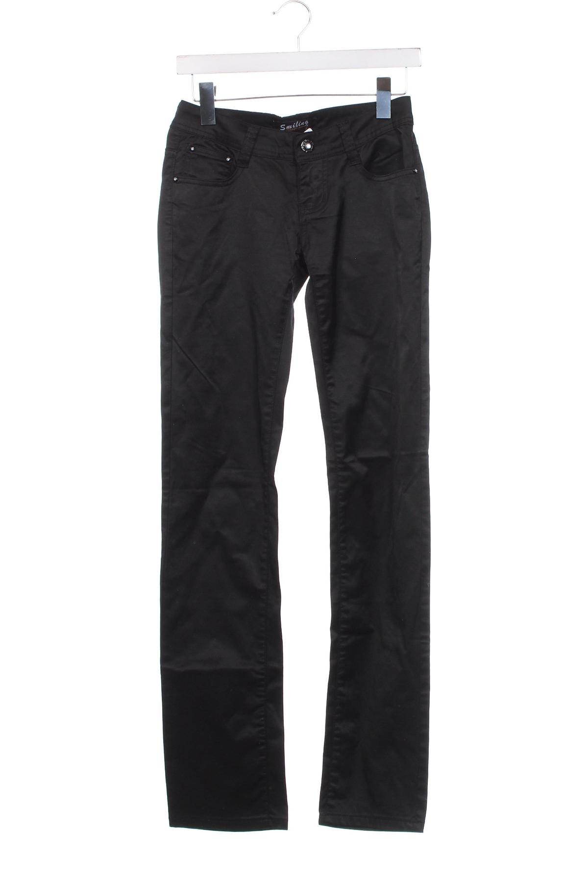 Pantaloni de femei Smiling, Mărime XS, Culoare Negru, Preț 53,99 Lei