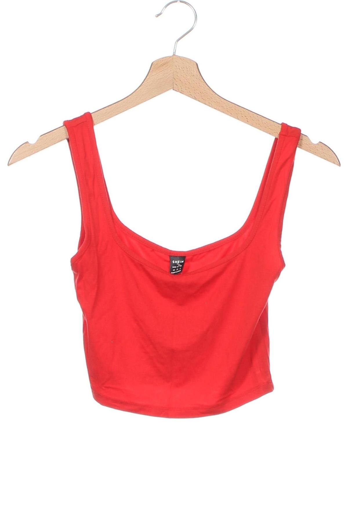 Damentop SHEIN, Größe XS, Farbe Rot, Preis 2,99 €