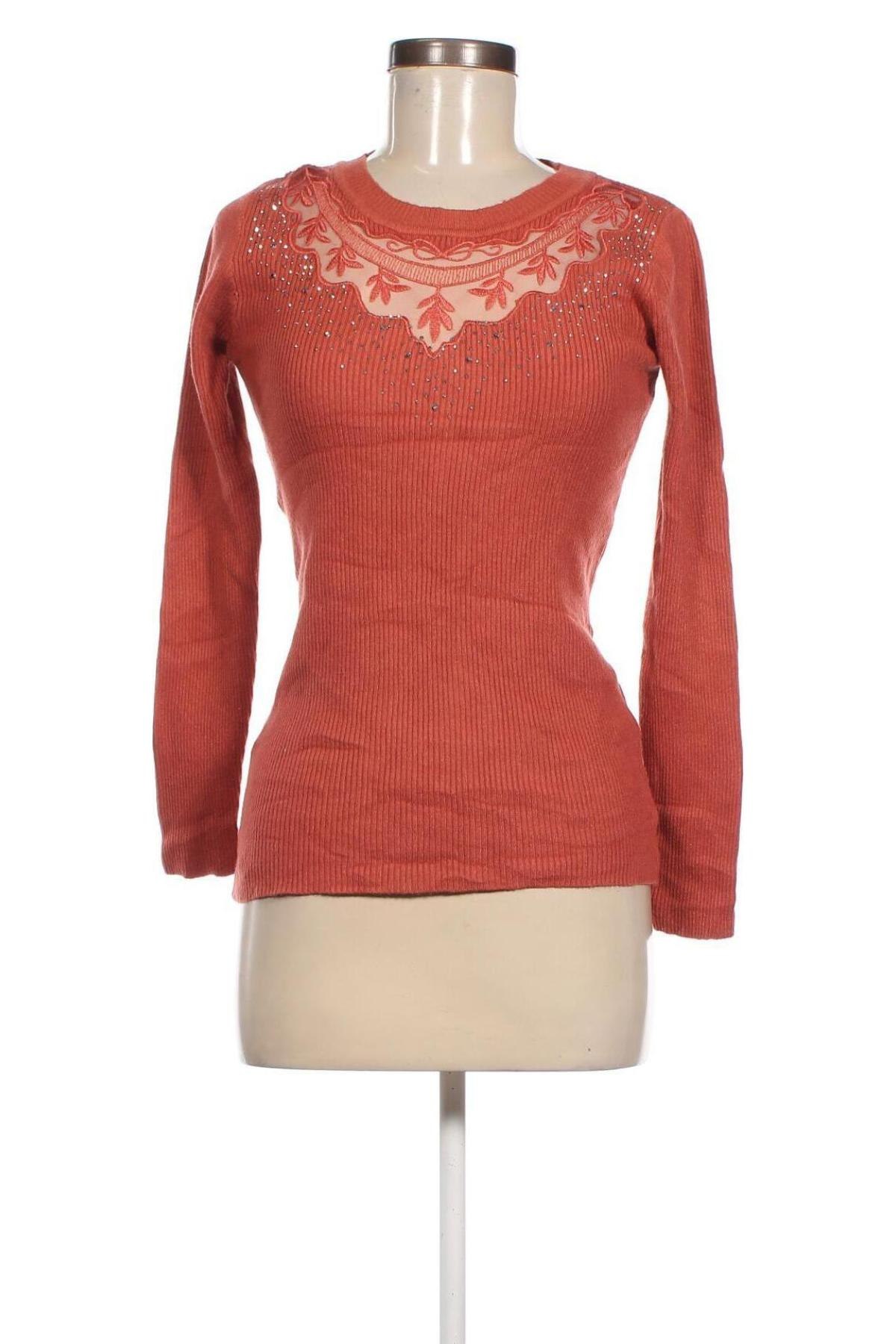 Damenpullover, Größe S, Farbe Orange, Preis 8,49 €