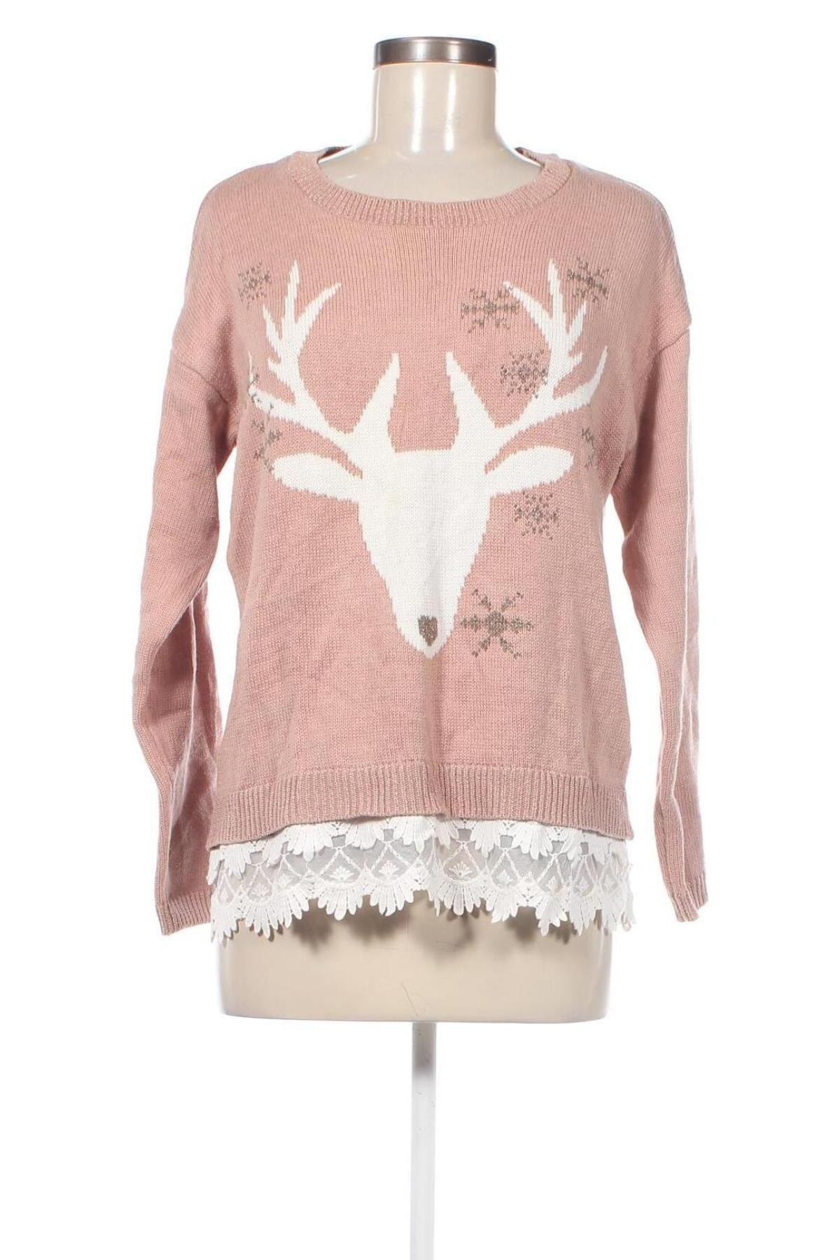 Damenpullover Cream, Größe M, Farbe Rosa, Preis € 19,99