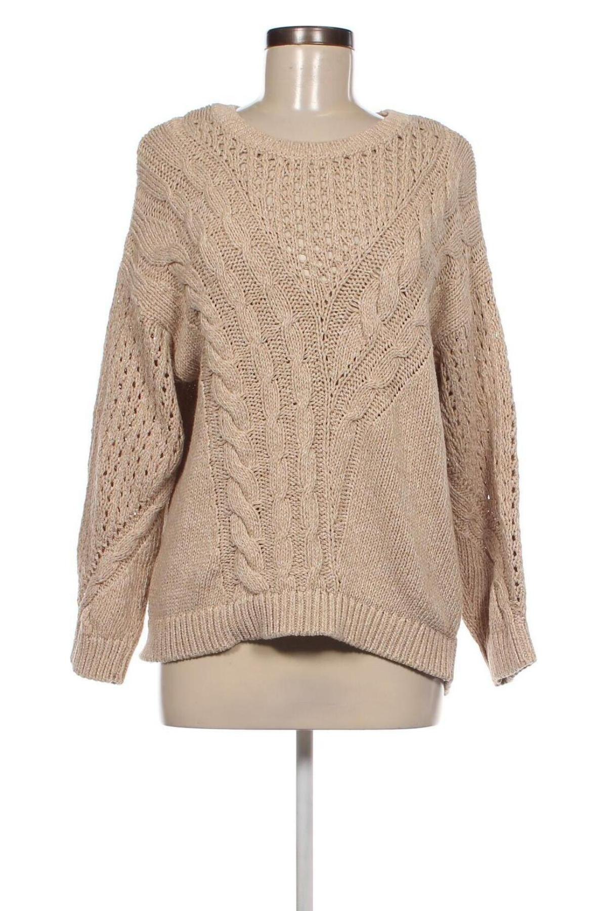 Damenpullover Stradivarius, Größe M, Farbe Beige, Preis 11,93 €