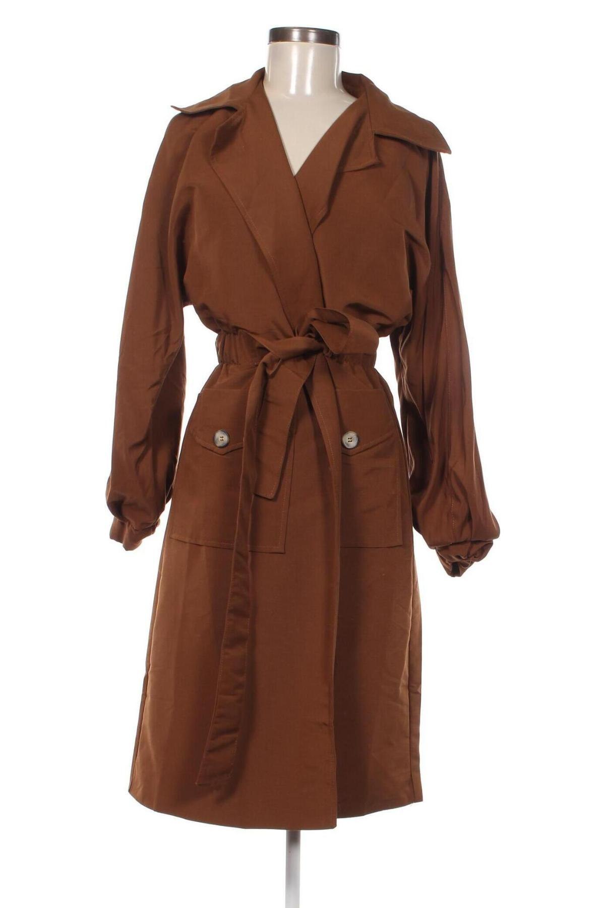 Damen Trench Coat Trendyol, Größe XS, Farbe Braun, Preis € 22,99