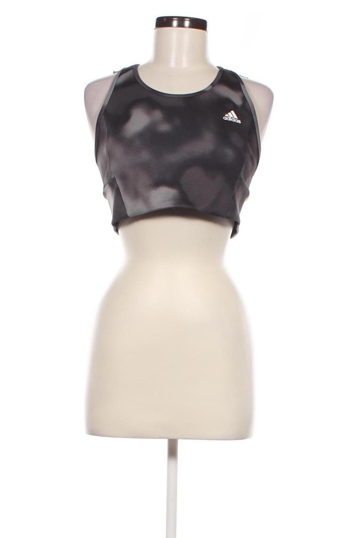 Damen Sporttop Adidas, Größe L, Farbe Grau, Preis 8,99 €