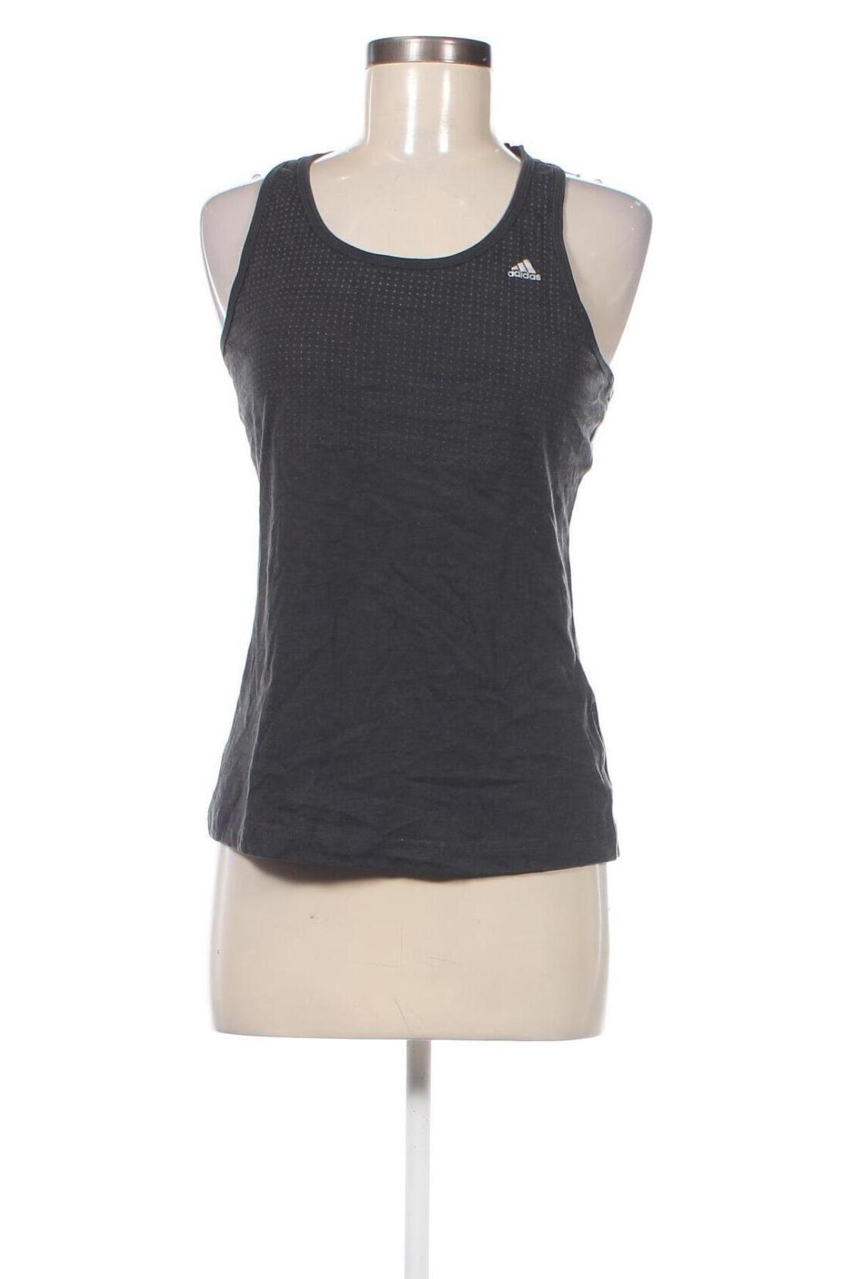 Damen Sporttop Adidas, Größe M, Farbe Grau, Preis € 13,49