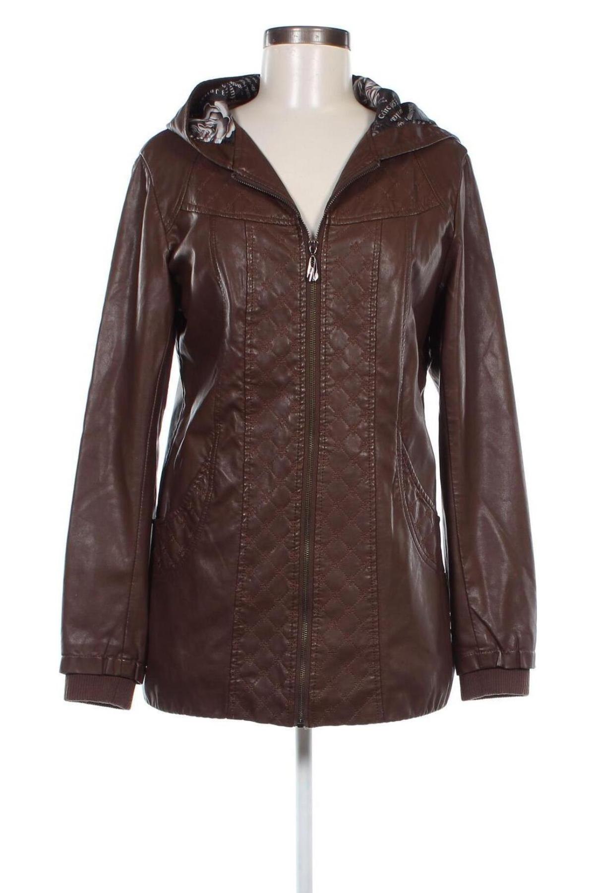 Damen Lederjacke, Größe S, Farbe Braun, Preis 21,49 €