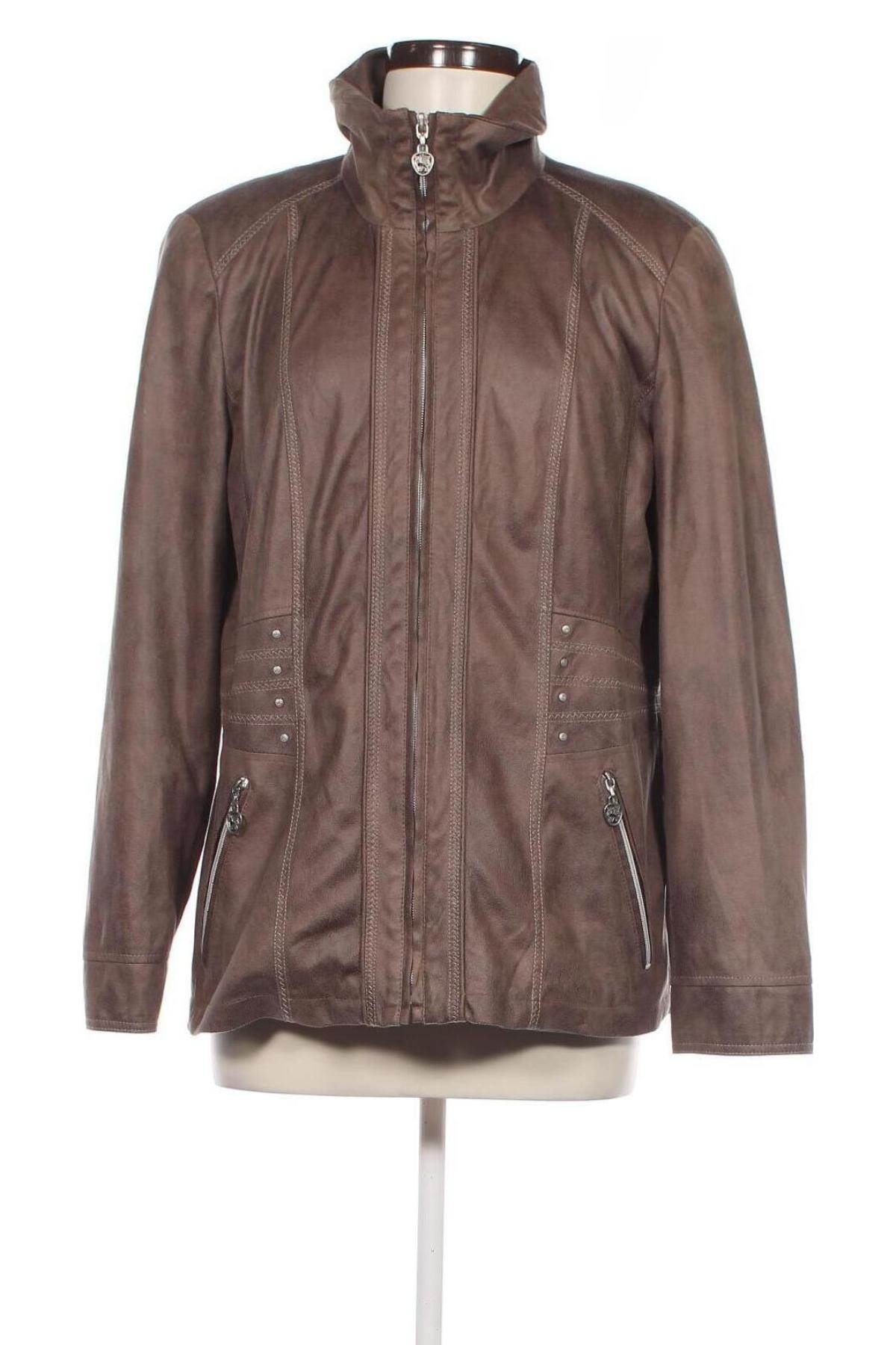 Damen Lederjacke Barbara Lebek, Größe M, Farbe Beige, Preis € 36,93