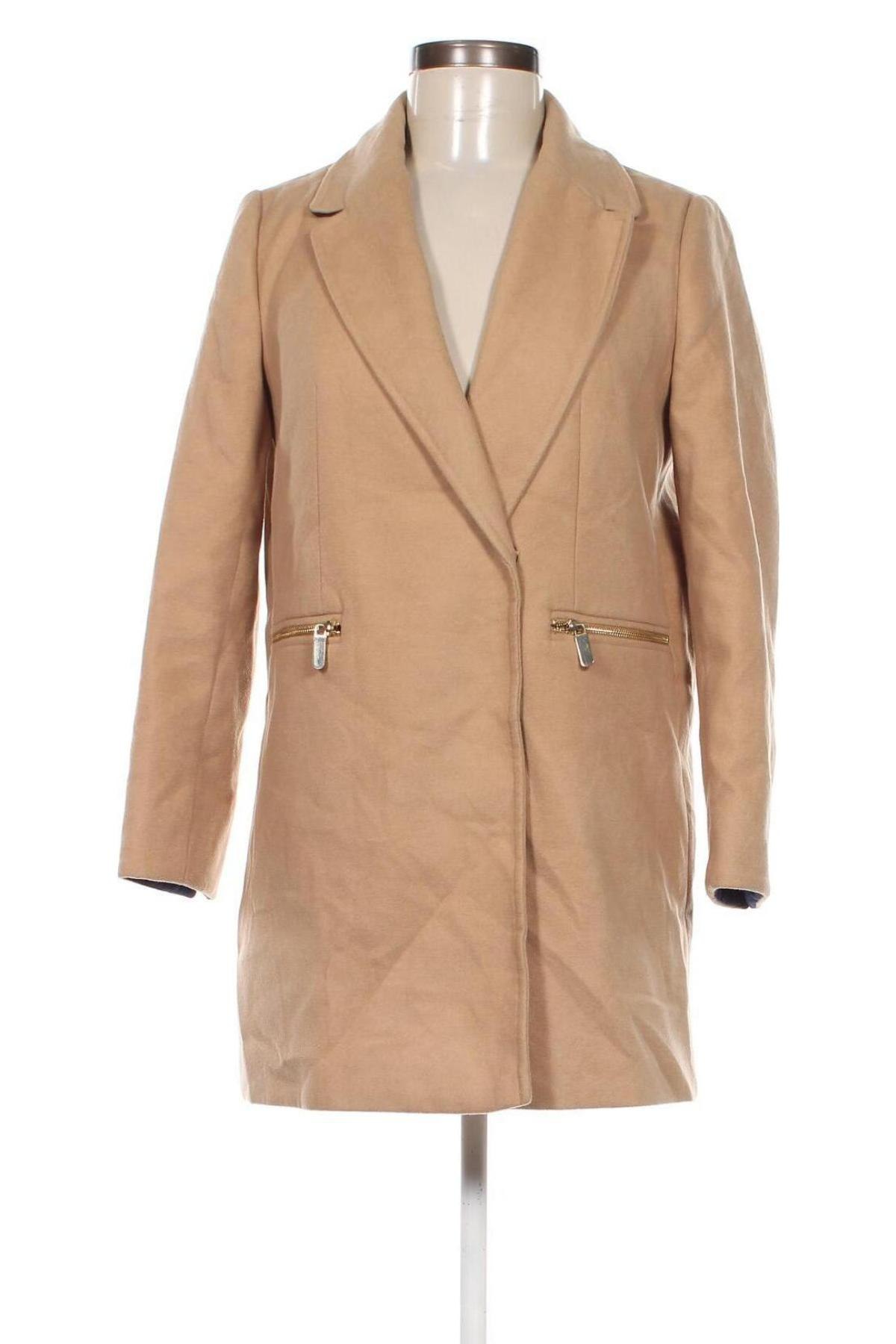 Damenmantel Topshop, Größe S, Farbe Beige, Preis € 33,99