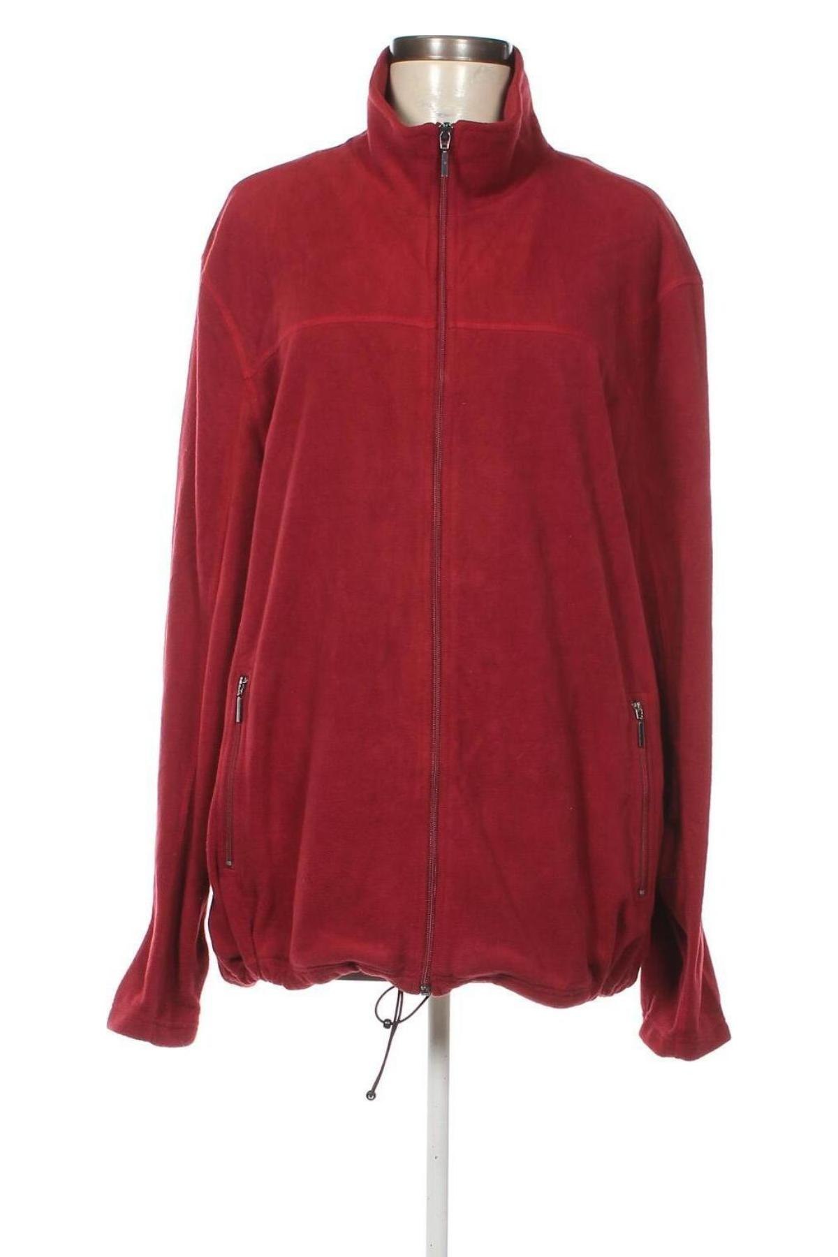 Damen Fleece Oberteil , Größe 3XL, Farbe Rot, Preis 16,99 €