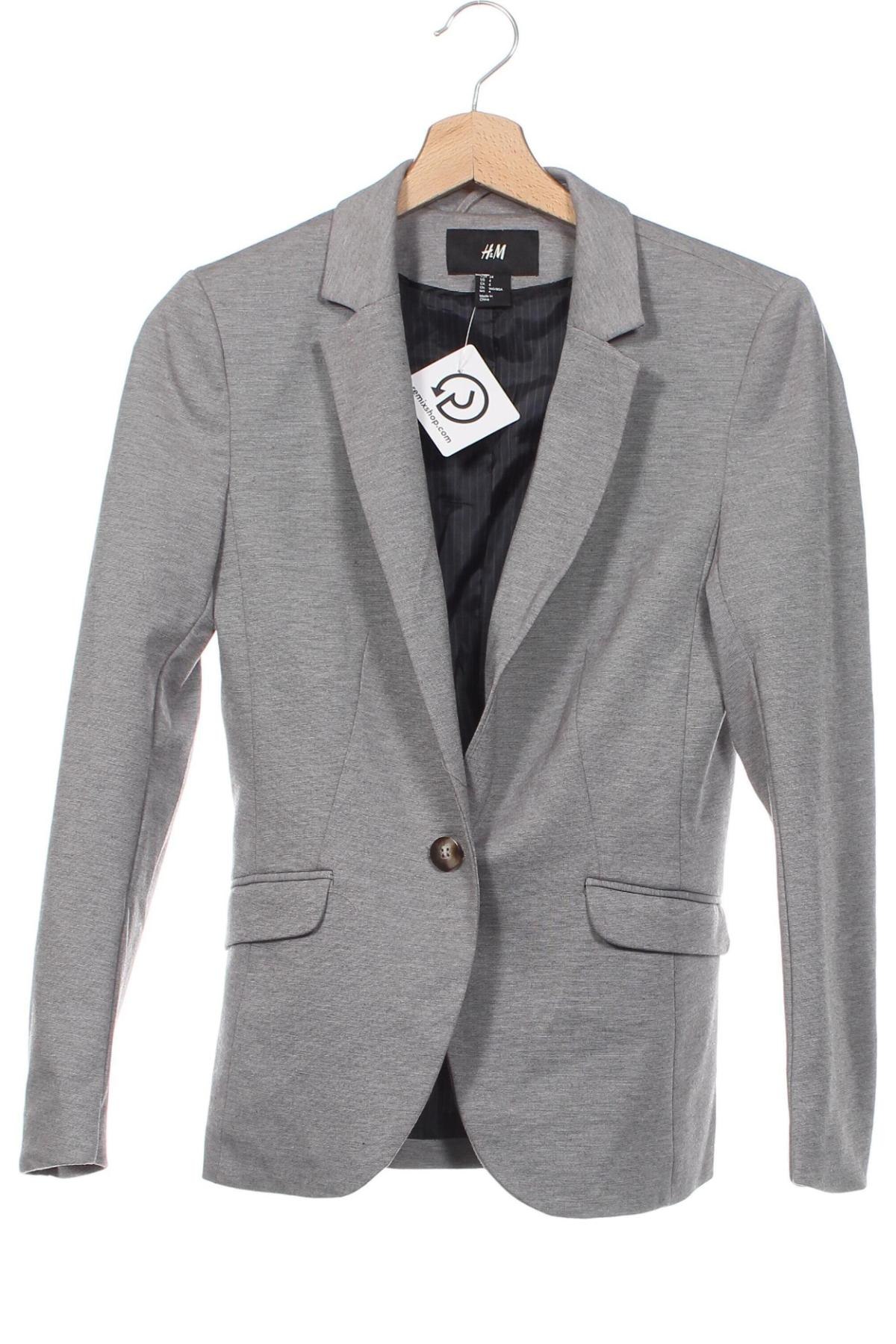 Damen Blazer H&M, Größe XS, Farbe Grau, Preis € 16,49