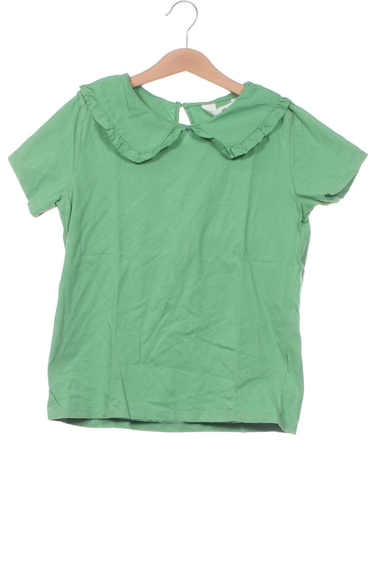 Kinder Shirt H&M, Größe 8-9y/ 134-140 cm, Farbe Grün, Preis 6,00 €