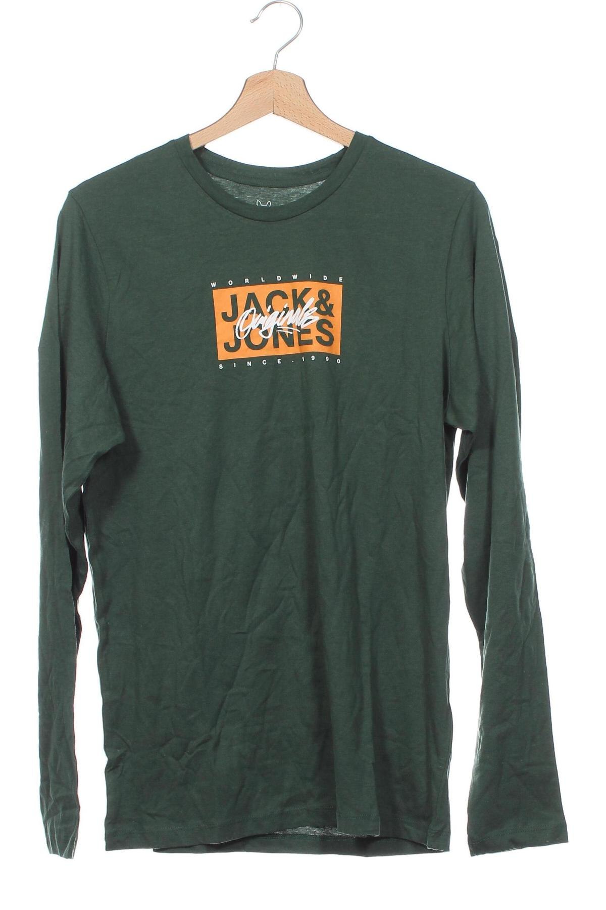 Детска блуза Jack & Jones, Размер 15-18y/ 170-176 см, Цвят Зелен, Цена 17,99 лв.