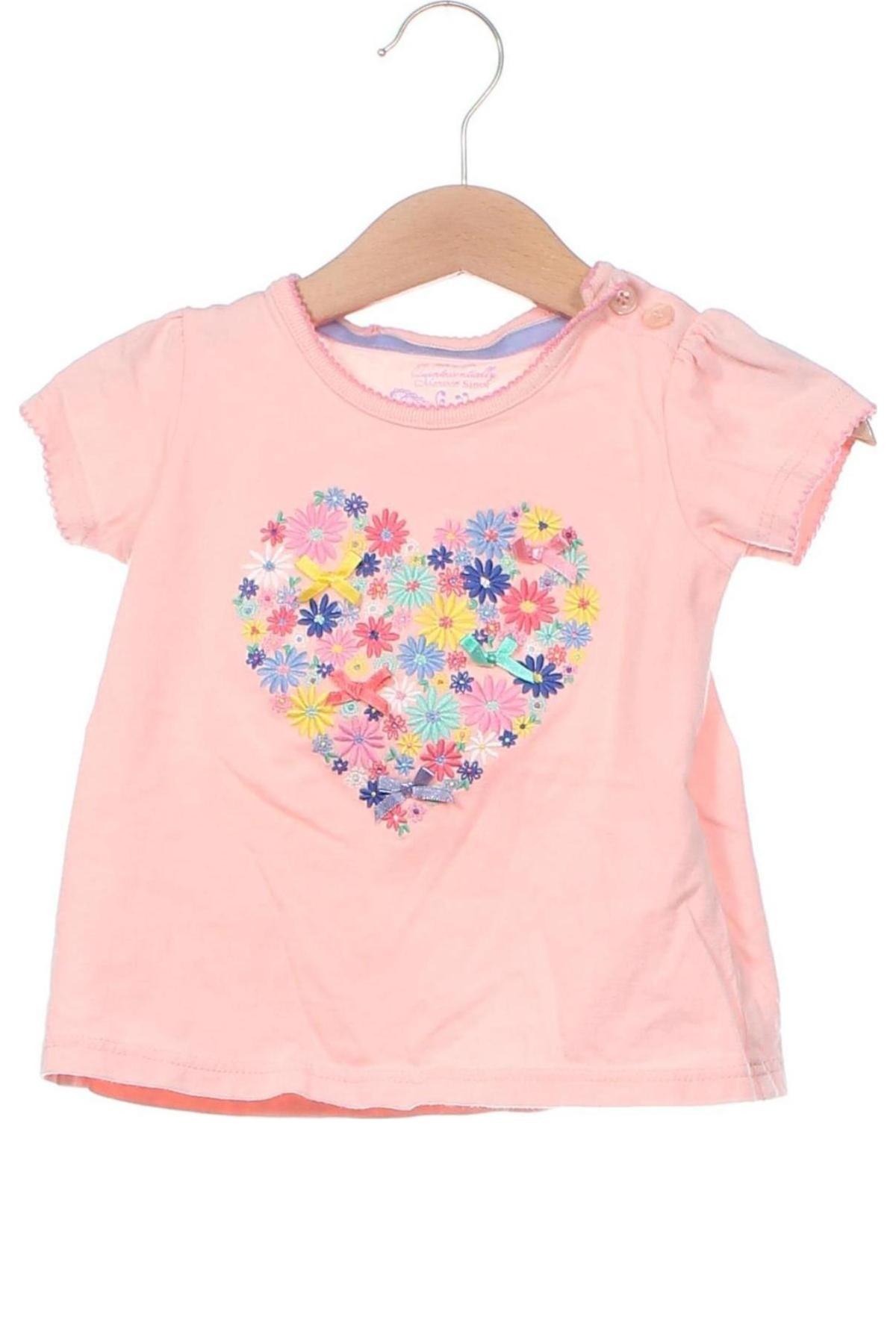 Kinder Shirt Monsoon, Größe 9-12m/ 74-80 cm, Farbe Rosa, Preis 4,79 €