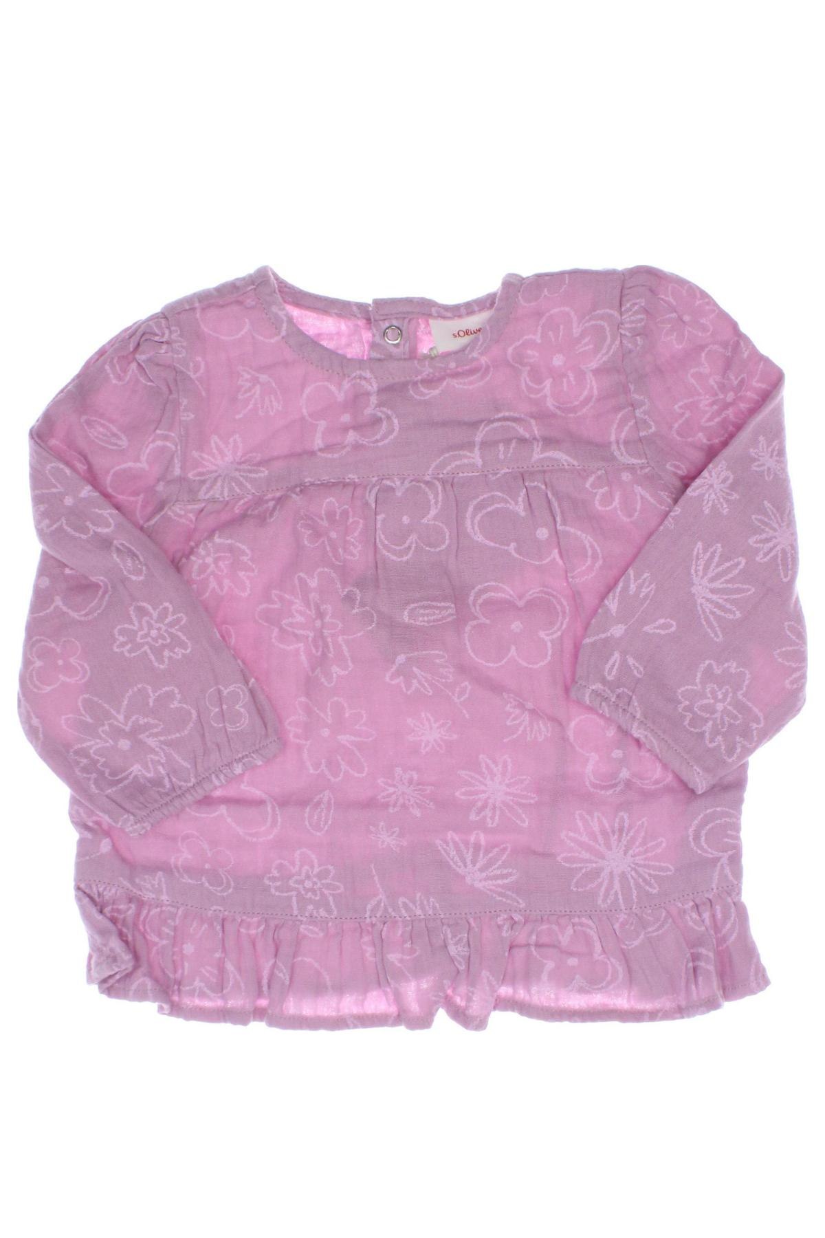 Kinder Shirt S.Oliver, Größe 6-9m/ 68-74 cm, Farbe Lila, Preis 5,79 €