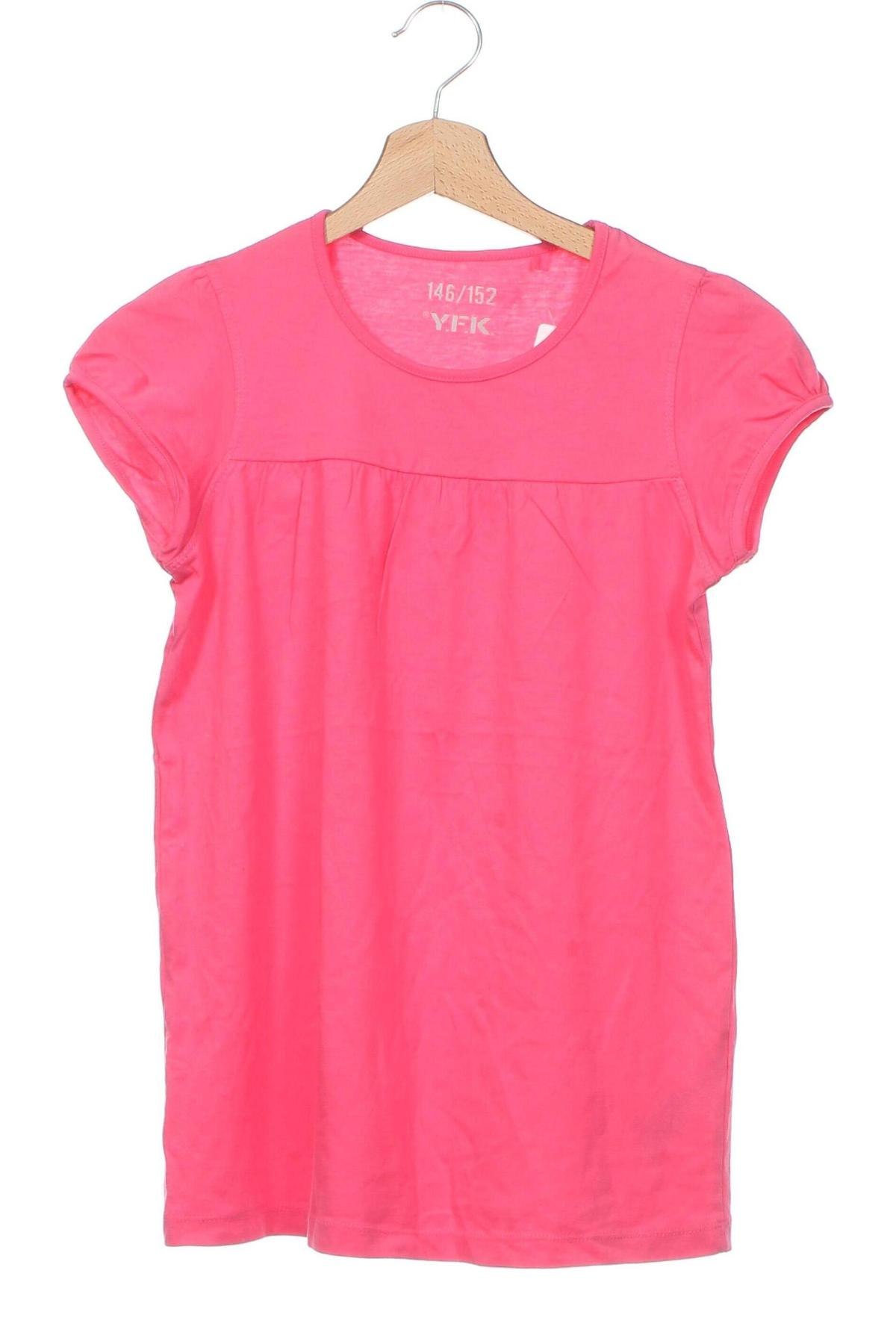 Kinder Shirt Y.F.K., Größe 10-11y/ 146-152 cm, Farbe Rosa, Preis 5,00 €