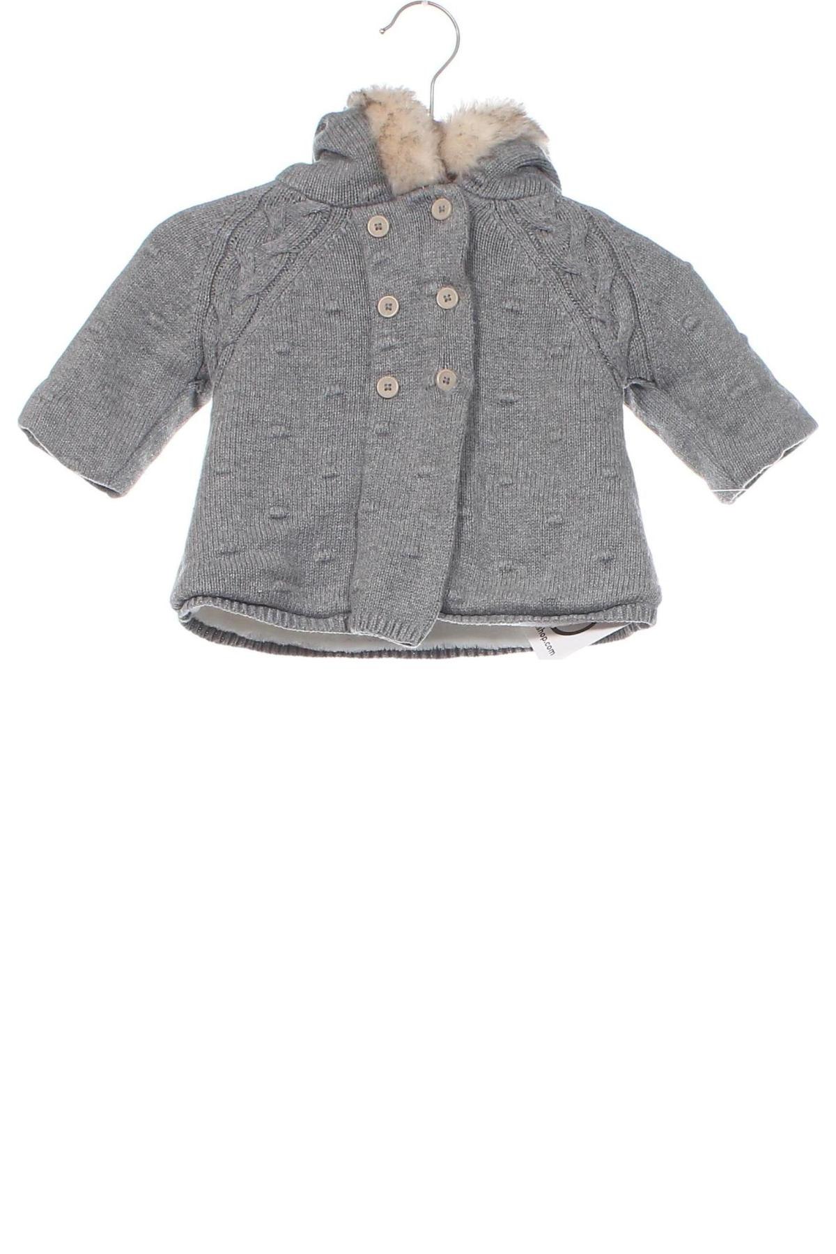 Kinder Strickjacke Obaibi, Größe 2-3m/ 56-62 cm, Farbe Grau, Preis 8,70 €