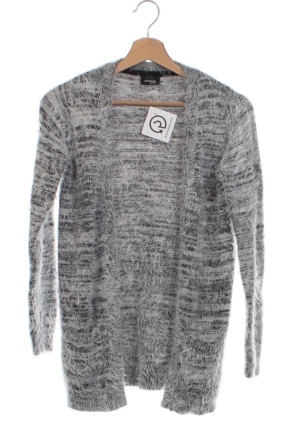 Kinder Strickjacke Page One, Größe 10-11y/ 146-152 cm, Farbe Grau, Preis 7,99 €