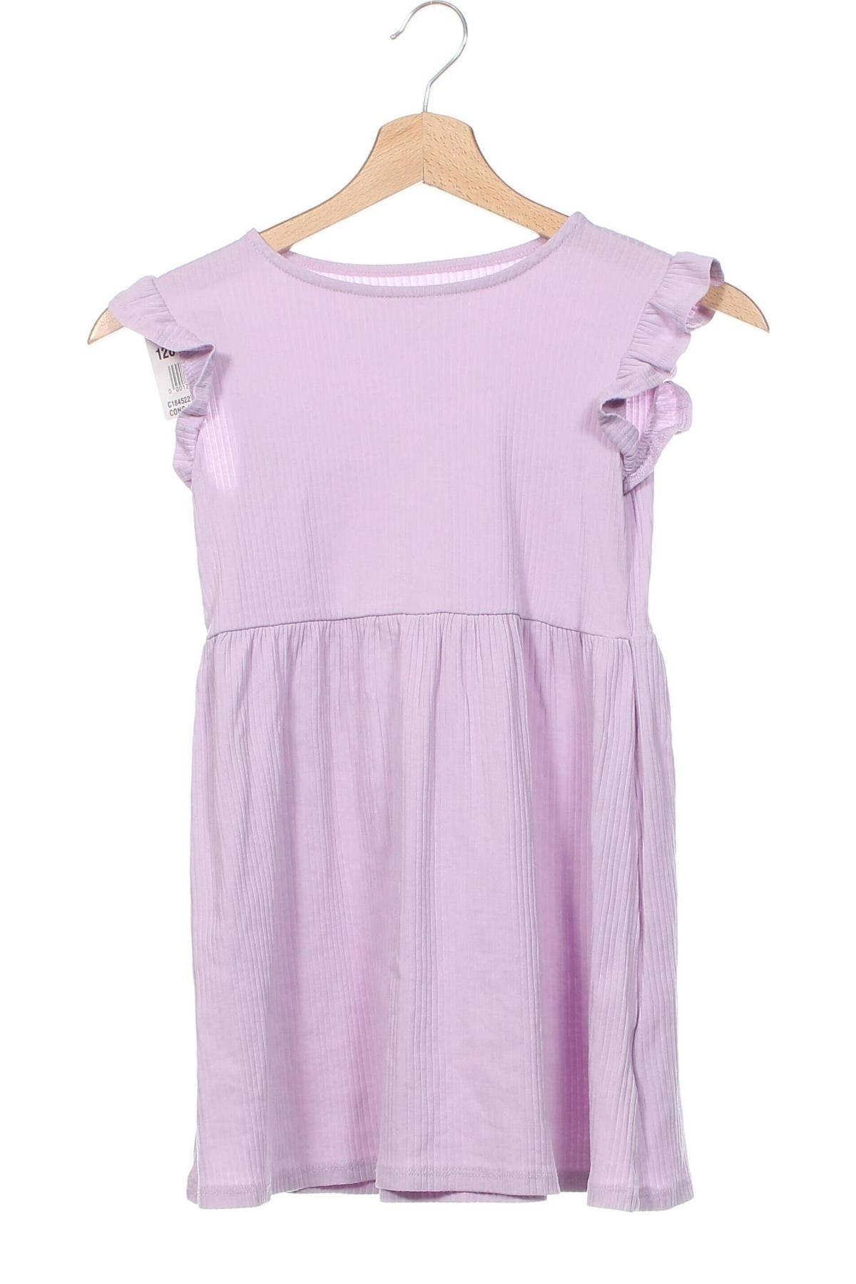 Kinderkleid H&M, Größe 6-7y/ 122-128 cm, Farbe Lila, Preis 5,79 €