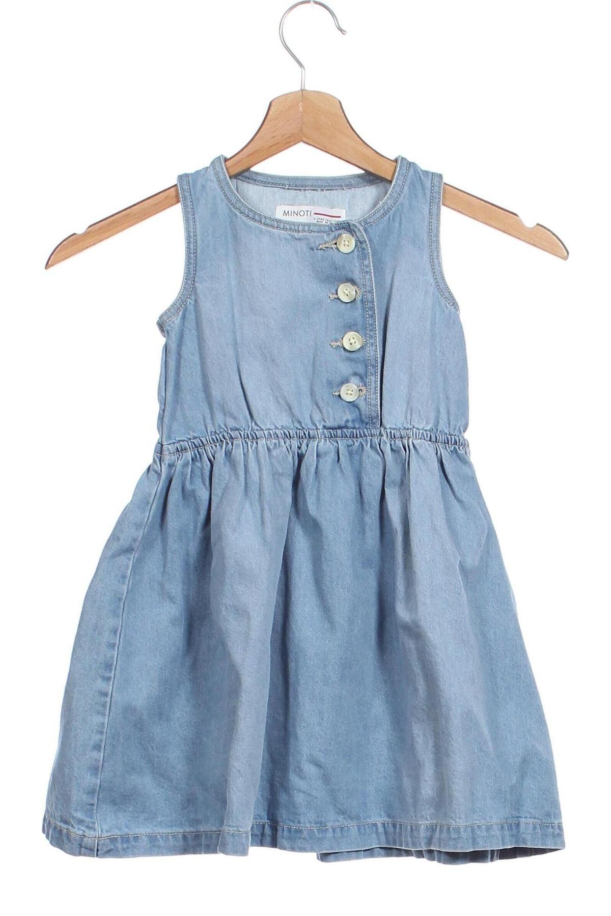 Kinderkleid Minoti, Größe 3-4y/ 104-110 cm, Farbe Blau, Preis 13,30 €